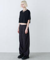 AIVER 16/-ウォッシュ天竺クロップドS/S TEE