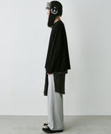 AIVER 30/2ウォッシュ天竺フットボールL/S TEE