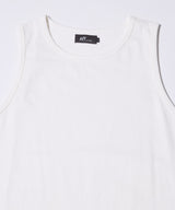 AFF AIVER 20/-シルケット天竺サイドスリットロングタンクトップ