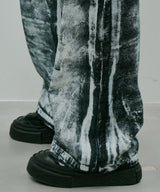 AIVER ペンキ加工バギーデニム