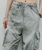 AIVER ムラ染めナイロンカーゴパンツ