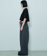 AIVER 16/-ウォッシュ天竺クロップドS/S TEE