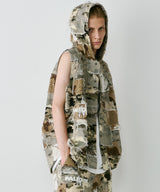 PALEDUSK×AIVER カモボロ3WAYフードシャツ