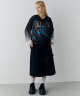 model:H172 B80 W58 H87 着用サイズ:MEDIUM (ブラック)