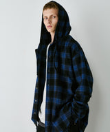 【一部予約】AIVER レイヤードオンブレチェックシャツ