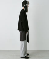 AIVER 30/2ウォッシュ天竺フットボールL/S TEE