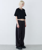 AIVER 16/-ウォッシュ天竺クロップドS/S TEE