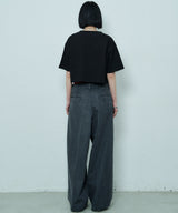 AIVER 16/-ウォッシュ天竺クロップドS/S TEE