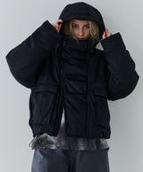 AIVER イリディセントパファーブルゾン