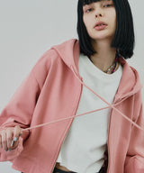 AIVER ヘビーウエイトクロップドフルジップパーカー