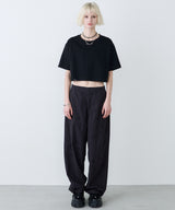 AIVER 16/-ウォッシュ天竺クロップドS/S TEE