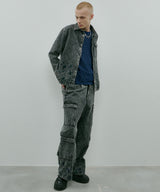 AIVER 硫化ペイントデニムシャツジャケット