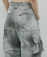 AIVER ムラ染めナイロンカーゴパンツ