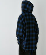 【一部予約】AIVER レイヤードオンブレチェックシャツ