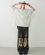 AIVER 30/2ウォッシュ天竺フットボールS/S TEE