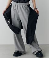 AIVER ヘビースウェットレイヤードバギーパンツ