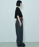 AIVER 16/-ウォッシュ天竺クロップドS/S TEE