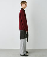 AIVER ナンバリングラグランニットポロ