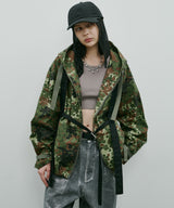 AIVER カモフラージュフルジップパーカー