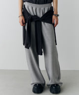 AIVER ヘビースウェットレイヤードバギーパンツ