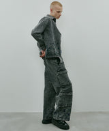 AIVER 硫化ペイントデニムシャツジャケット