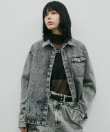 model:H171 B79 W56 H86 着用サイズ:MEDIUM (ライトグレー)