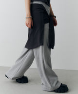 AIVER ヘビースウェットレイヤードバギーパンツ