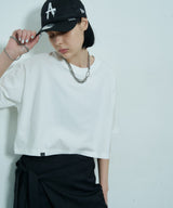 AIVER 16/-ウォッシュ天竺クロップドS/S TEE