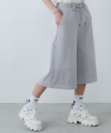 AFF AIVER ドライスウェットワイドクォーターパンツ