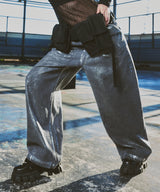 model:H171 B79 W56 H86 着用サイズ:MEDIUM (ブラック×シルバー)