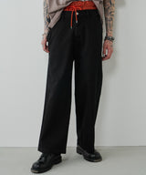 AIVER レイヤードバギーデニムスラックス