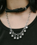 AIVER 8連パドロックネックレス