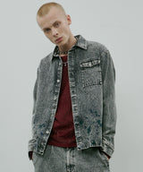 model:H186 B88 W70 H90 着用サイズ:MEDIUM (ライトグレー)