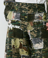 PALEDUSK×AIVER カモボロワイドクォーターパンツ