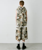 PALEDUSK×AIVER カモボロ3WAYフードシャツ