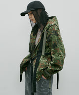 AIVER カモフラージュフルジップパーカー