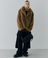 【一部予約】AIVER ショートフェイクファーコート