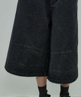 AIVER ワイドクォーターデニムパンツ