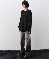 【予約】AIVER ヘビーワッフルヘンリーネックL/S TEE