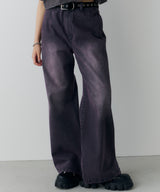 AIVER オーバーダイフレアデニム