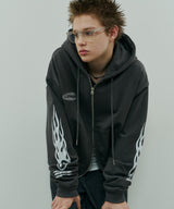 Johann×AIVER BOYダブルジップパーカー