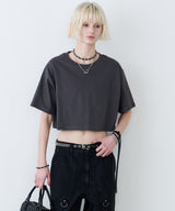 AIVER 16/-ウォッシュ天竺クロップドS/S TEE