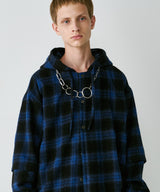 【一部予約】AIVER レイヤードオンブレチェックシャツ