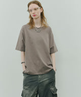 AFF AIVER 16/-ウォッシュ天竺コンパクトルーズS/S TEE