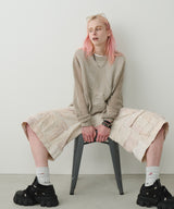 AIVER ボロクォーターカーゴパンツ