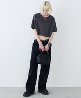 AIVER 16/-ウォッシュ天竺クロップドS/S TEE