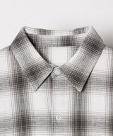 【ONLINE STORE先行予約】AIVER グラデーションブリーチオンブレチェックシャツ
