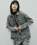AIVER 硫化ペイントデニムシャツジャケット