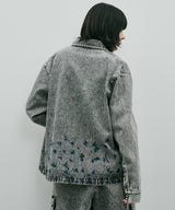 AIVER 硫化ペイントデニムシャツジャケット