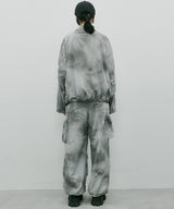 AIVER ムラ染めナイロンボンテージブルゾン